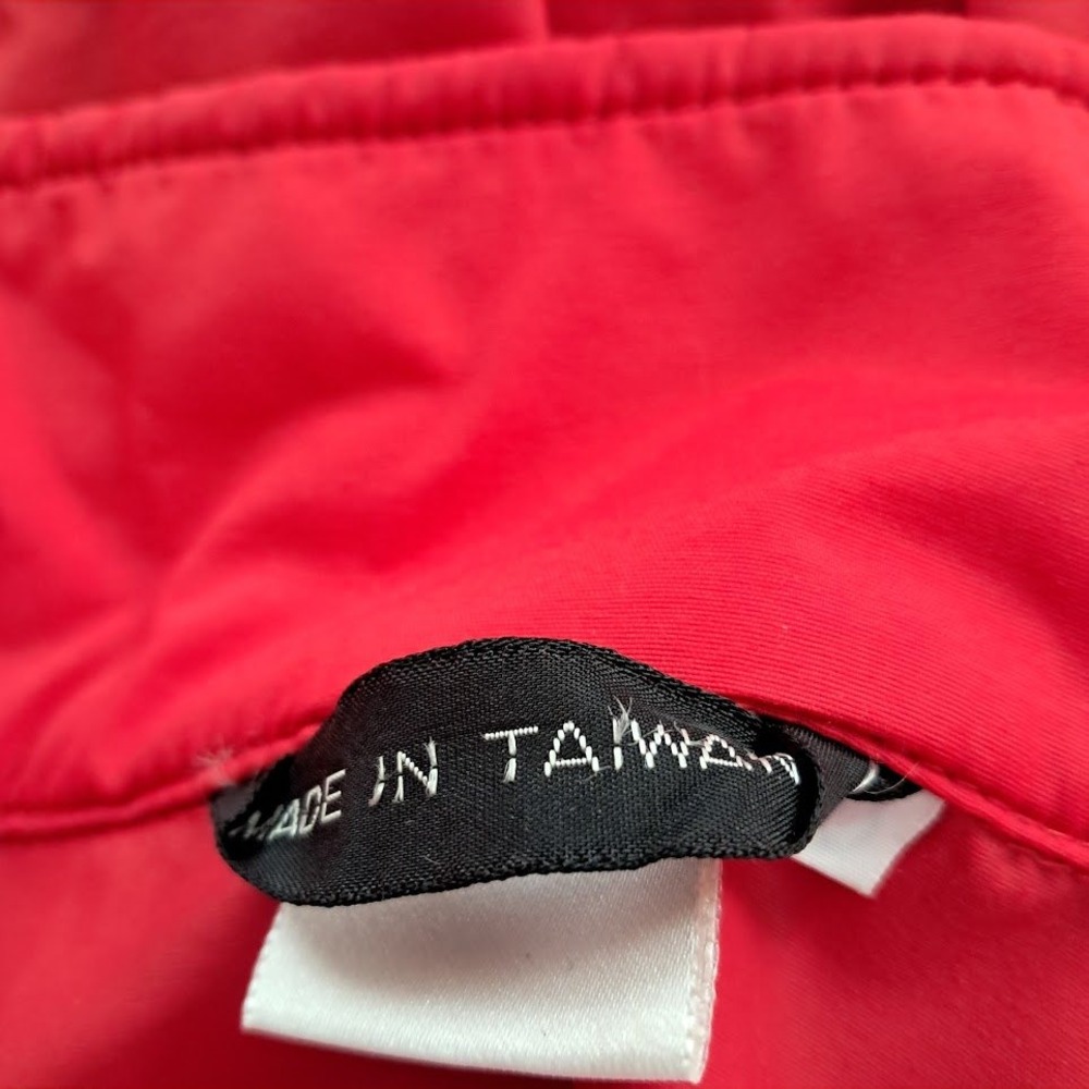 HELLY HANSEN M Vintage 90s Red Windbreaker Jacket Womens Snap Front Gorpcore - Picture 10 of 11